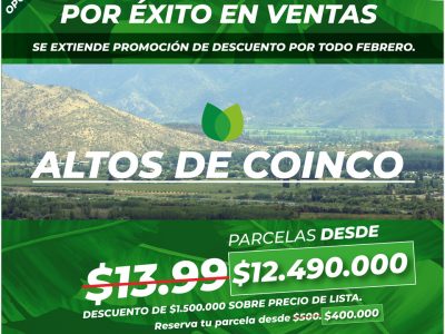 Ultimas Parcelas Altos de Coinco